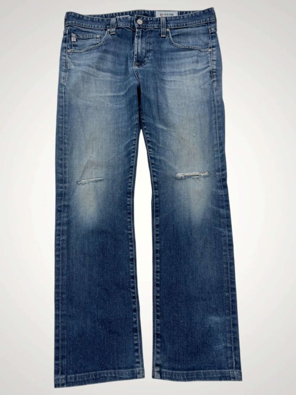 AG Adriano Goldschmied The Matchbox Distressed Slim Straight Jeans Men’s 33x28.5